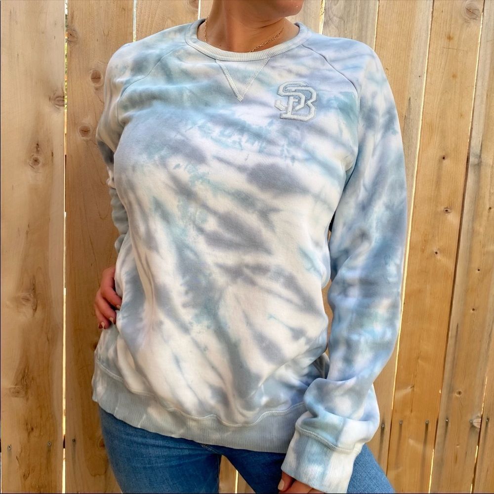 Nike SB hand tie dyed sweater by LuKai Repurpose